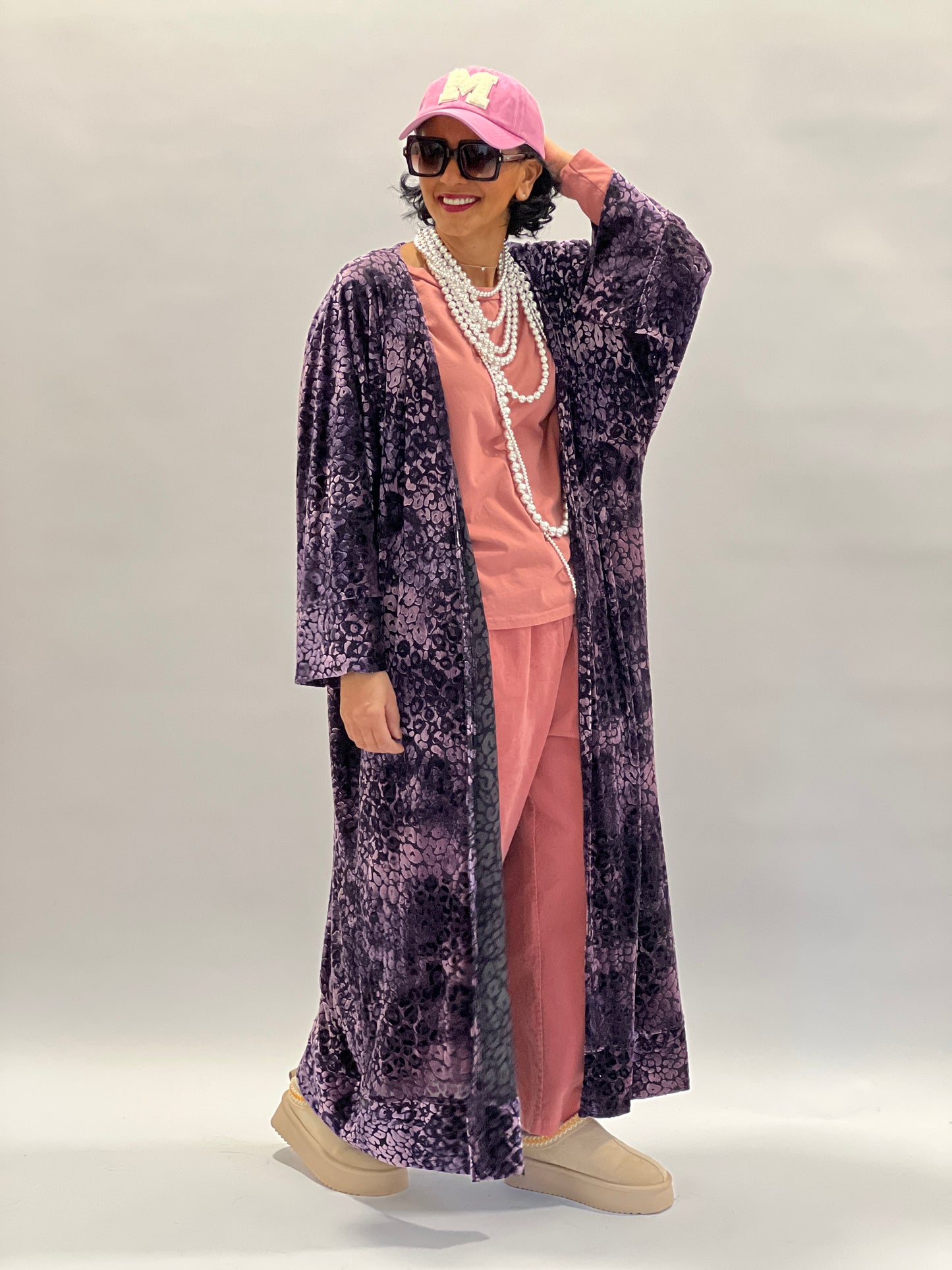 Kimono Purple velvet