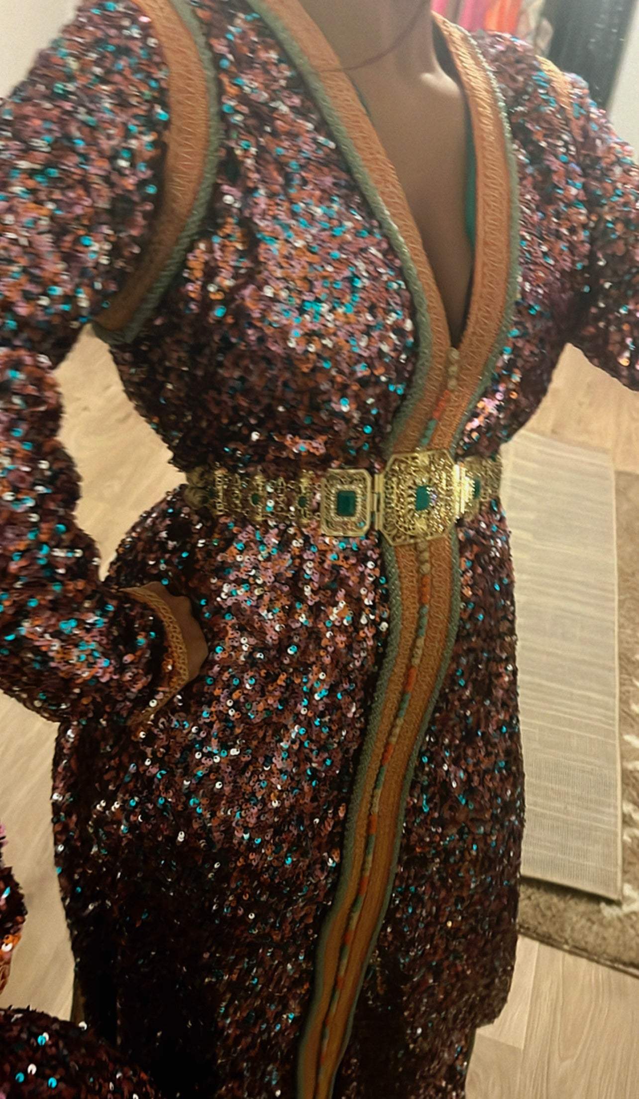 Caftan sequin