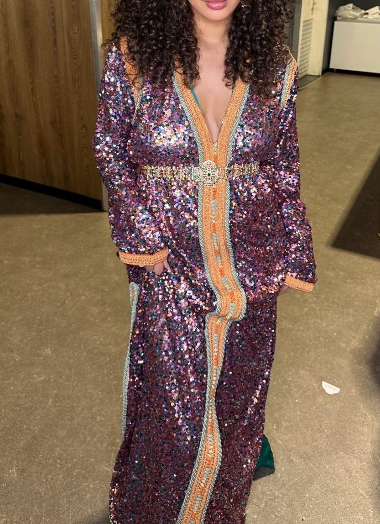 Caftan sequin