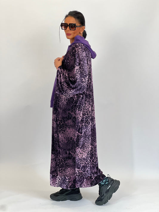 Kimono Purple velvet