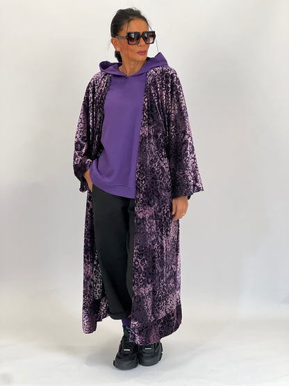 Kimono Purple velvet