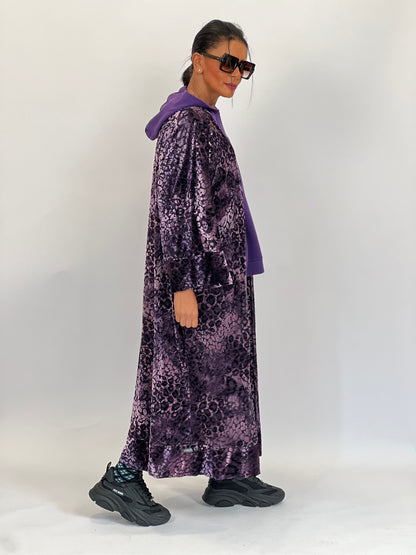 Kimono Purple velvet