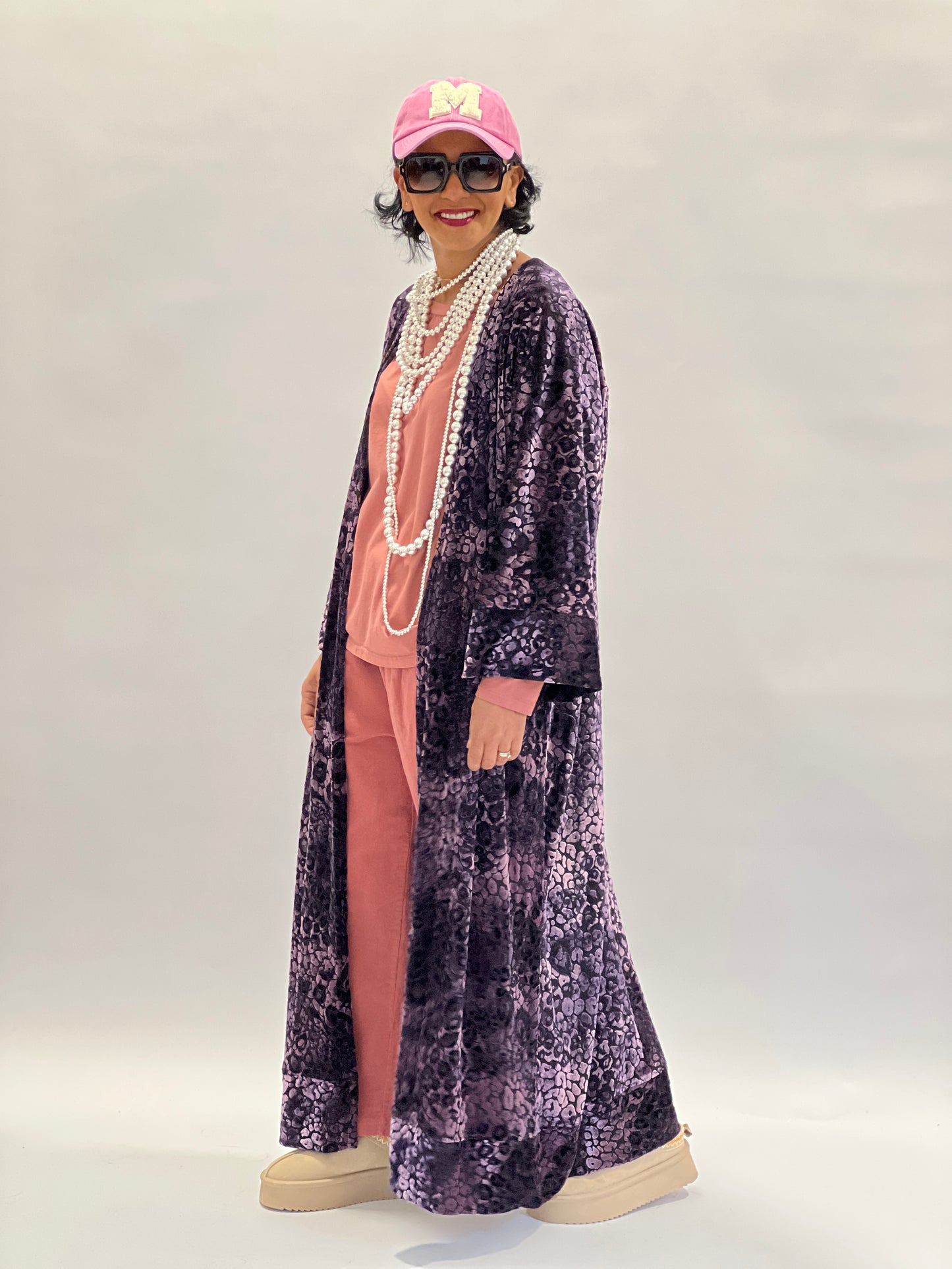 Kimono Purple velvet