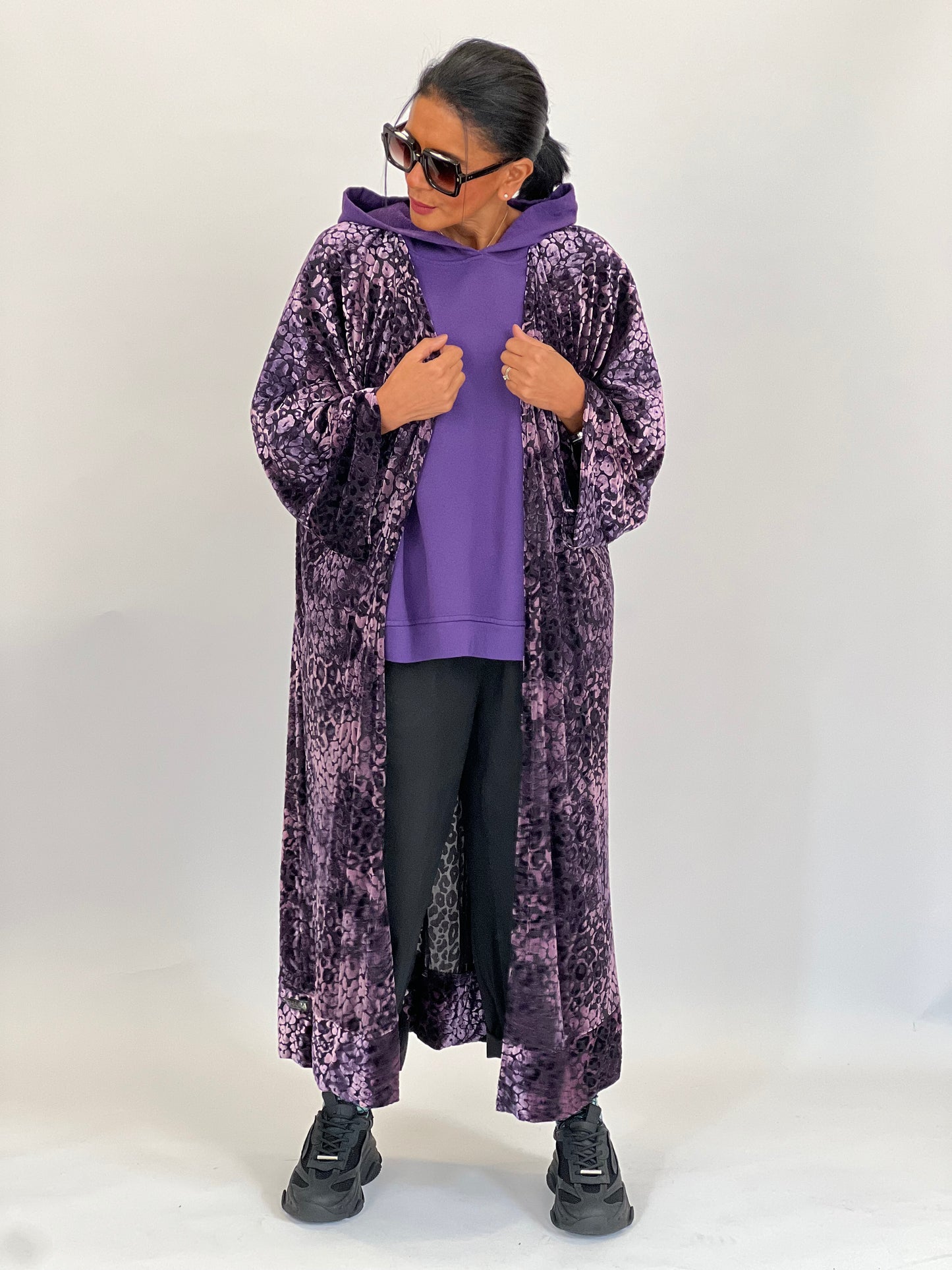 Kimono Purple velvet